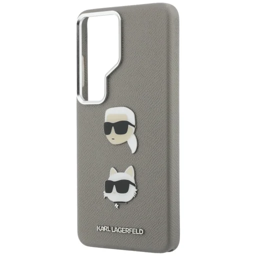 Samsung Galaxy S26 Ultra Karl Lagerfeld Saffiano Double Heads Metal kryt strieborný - 6