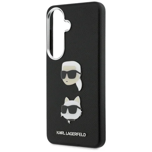 Samsung Galaxy S26 Karl Lagerfeld Saffiano Double Heads Metal puzdro čierne - 6