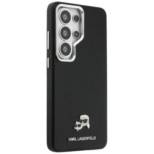 Samsung Galaxy S26 Ultra Karl Lagerfeld Saffiano KC Metal Logo puzdro čierne - 4