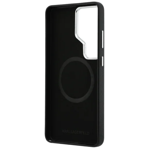 Samsung Galaxy S26 Ultra Karl Lagerfeld Saffiano KC Metal Logo puzdro čierne - 7