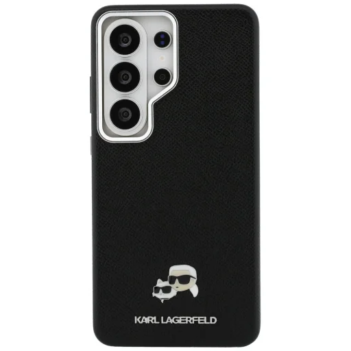 Samsung Galaxy S26 Ultra Karl Lagerfeld Saffiano KC Metal Logo tok fekete - 3