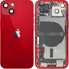 Kryt batérie / Zadné sklo so stredovým rámom pre Apple iPhone 13, Kompletné diely, Červený, demontovaný (Kvalita A)