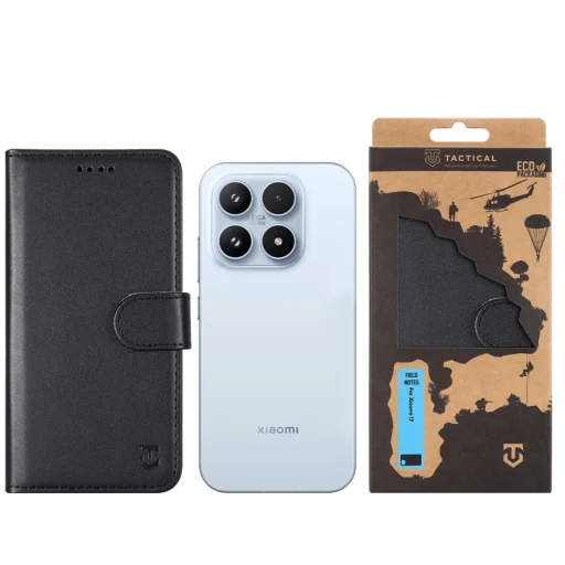 Tactical Field Notes flipové puzdro pre Xiaomi 17, čierne - 3