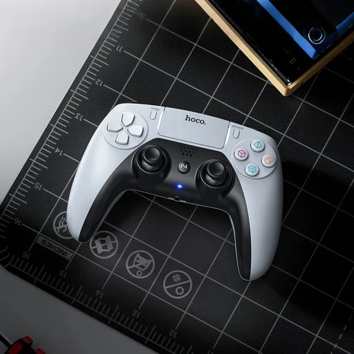 PS4 / PC Wireless gamepad Hoco GA1 fehér - 8