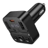 Hoco E87 bluetooth FM transmitter do auta USB A + USB C QC PD 35W čierny thumbnail