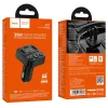 Hoco E87 bluetooth FM transmitter do auta USB A + USB C QC PD 35W čierny thumbnail