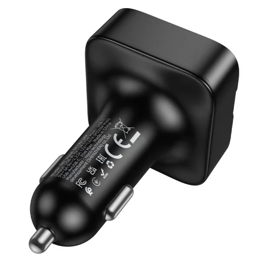 Hoco E87 bluetooth FM transmitter do auta USB A + USB C QC PD 35W čierny - 6