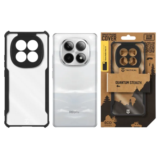 Tactical Quantum Stealth kryt Xiaomi Redmi Note 15 5G priehľadný/čierny - 3