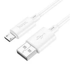 Hoco 2,4A 2 m Micro USB kábel biely