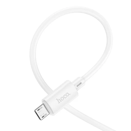 Hoco 2,4A 2 m Micro USB kábel biely - 2