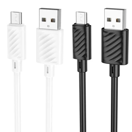 Hoco 2,4A USB A - Micro USB kábel 2 m čierny - 4