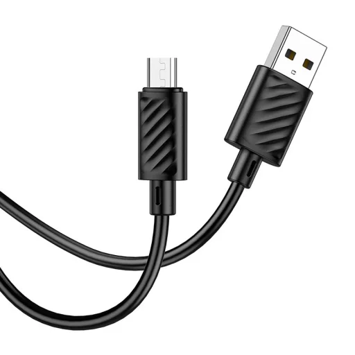 Hoco 2,4A USB A - Micro USB kábel 2 m čierny - 2