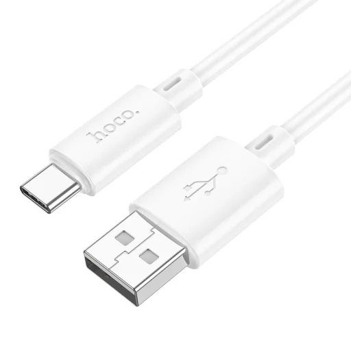 USB kábel Type-C Hoco 3A 2 m biely - 1