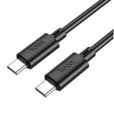 Čierny kábel USB-C na USB-C Hoco 3A 60W 2 m X88