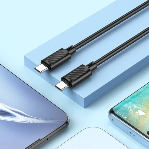 Čierny kábel USB-C na USB-C Hoco 3A 60W 2 m X88 - 4