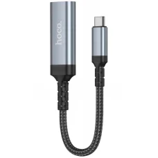 USB-C na HDMI video adaptér Hoco UA43A, 0,2m, sivý