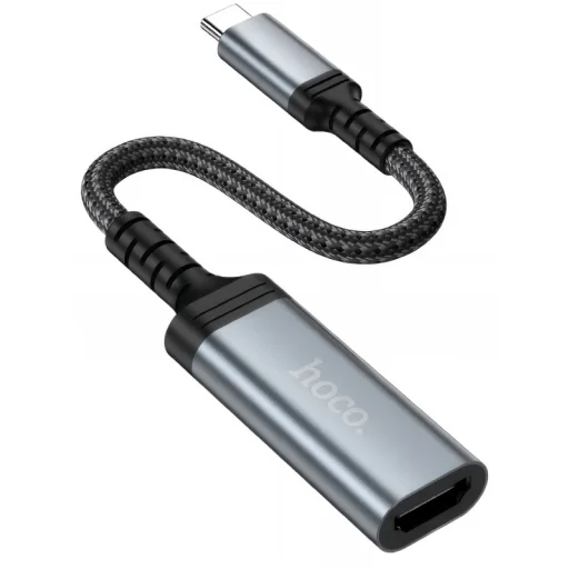 USB-C na HDMI video adaptér Hoco UA43A, 0,2m, sivý - 2
