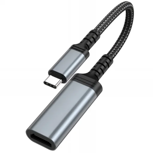 USB-C na HDMI video adaptér Hoco UA43A, 0,2m, sivý - 4