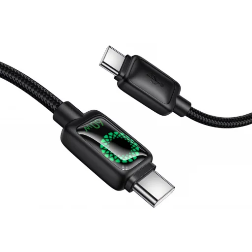 USB-C na USB-C kábel Hoco U146, 60W, 1.2m, čierny - 5