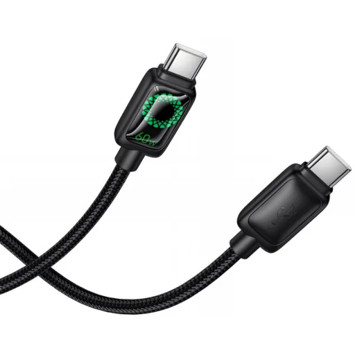 USB-C na USB-C kábel Hoco U146, 60W, 1.2m, čierny - 6
