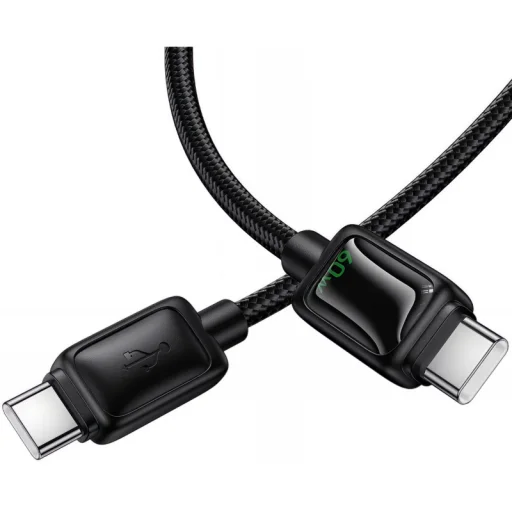 USB-C na USB-C kábel Hoco U146, 60W, 1.2m, čierny - 4