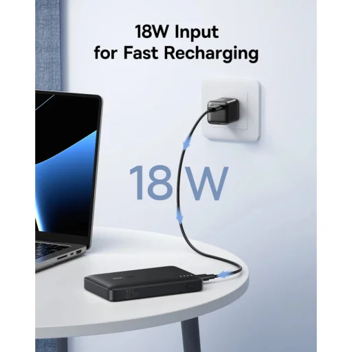 Powerbanka Baseus EnerFill FP21, 10000mAh, 22.5W, QC + PD, čierna - 6