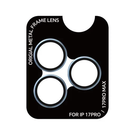 iPhone 17 Pro/17 Pro Max (3 kusy šošoviek) modré Rock tvrdené sklo séria Pure ochranné sklo na šošovky fotoaparátu - 1