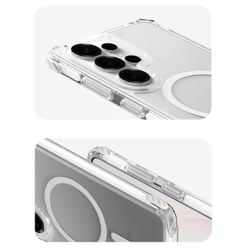 Samsung Galaxy S26 Plus priehľadno-čierne Rock Crystal Clear Magnetic Series flipové puzdro - 10