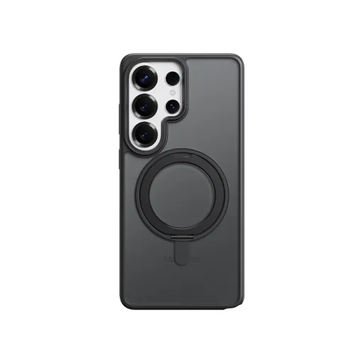 Samsung Galaxy S26 čierne magnetické puzdro séria Rock Rotating Stand Soft Touch - 1