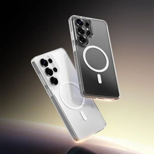 Samsung Galaxy S26 Plus Priehľadné magnetické puzdro zo série Rock Crystal, priehľadný kryt - 2