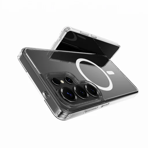 Samsung Galaxy S26 Plus Priehľadné magnetické puzdro zo série Rock Crystal, priehľadný kryt - 7