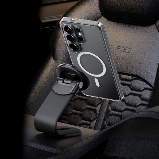 Samsung Galaxy S26 Plus Priehľadné magnetické puzdro zo série Rock Crystal, priehľadný kryt - 9