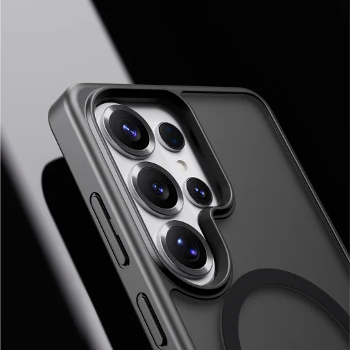 Samsung Galaxy S26 Ultra Čierne magnetické puzdro Rock Guard Touch Matte Series - 5