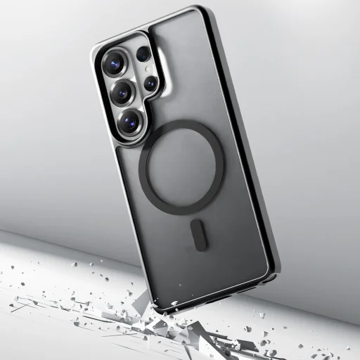 Samsung Galaxy S26 Ultra Čierne magnetické puzdro Rock Guard Touch Matte Series - 8