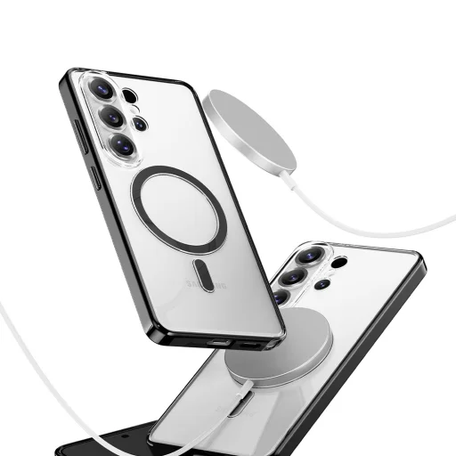 Magnetické puzdro Rock Crystal Armor Series pre Samsung Galaxy S26 Plus, čierne - 6