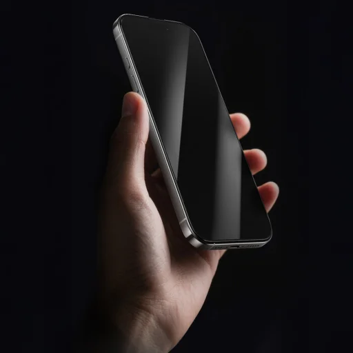 iPhone 17 Pro Rock tvrdené sklo Privacy s celoplošným pokrytím, antistatické ochranné sklo - 4