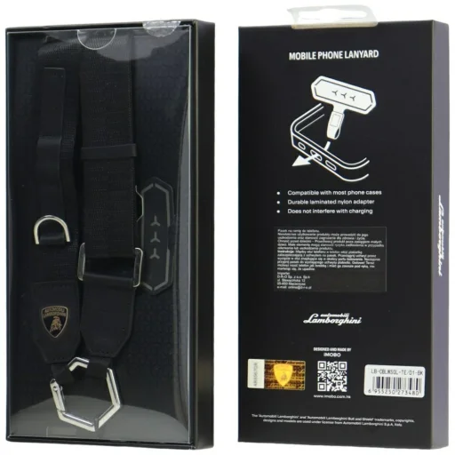 Univerzálny Lamborghini D1 Crossbody popruh čierny - 3