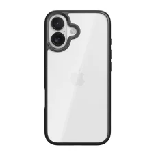 iPhone 17 priesvitno-čierne puzdro Rock Guard Lens Protection Series