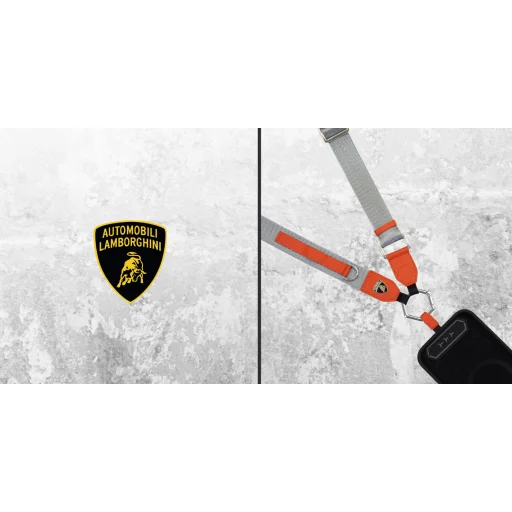 Univerzálny popruh Lamborghini D1 Crossbody Webbing oranžový - 4