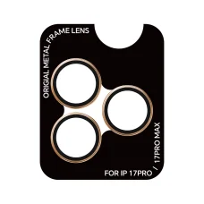 iPhone 17 Pro/17 Pro Max Rock Tvrdené sklo Pure Series na ochranu šošovky fotoaparátu (3 kusy) oranžové ochranné sklo