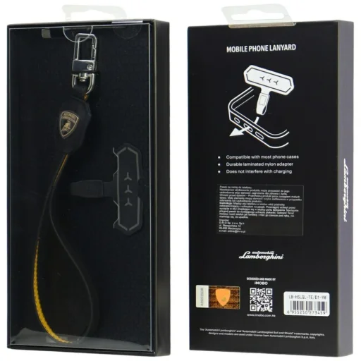 Univerzálny kožený remienok Lamborghini D1 žltý - 3