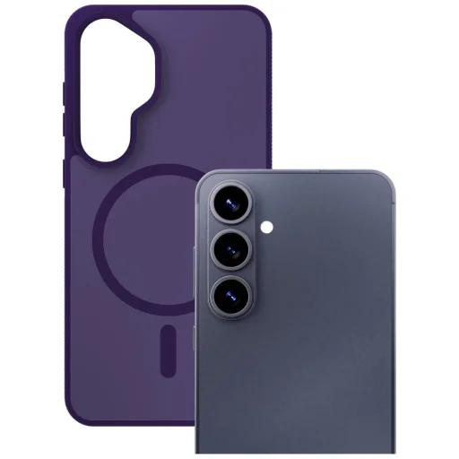 Samsung Galaxy S26 Plus puzdro 3MK Smoke MagCase dymovo fialové puzdro - 4