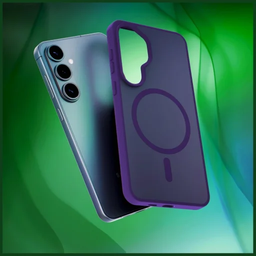 Samsung Galaxy S26 Plus puzdro 3MK Smoke MagCase dymovo fialové puzdro - 9