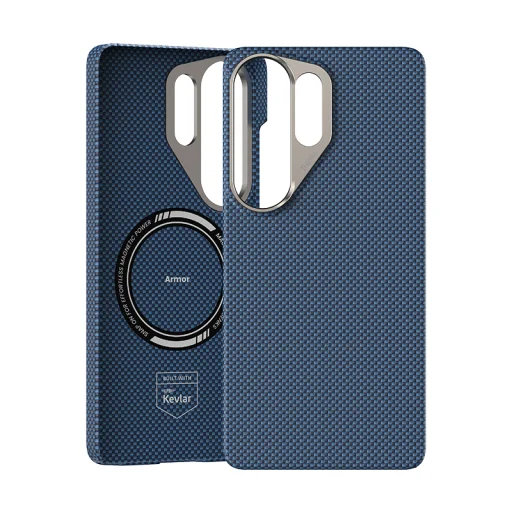 Samsung Galaxy S26 Ultra modré puzdro Benks Magnetické pancierové Odtieň Kevlar 1000D (B050) - 2