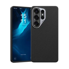 Samsung Galaxy S26 Ultra čierne puzdro Benks Magnetic Armor Pro Kevlar kovový rám 600D (G050) puzdro