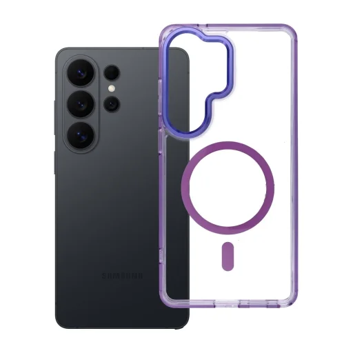 Samsung Galaxy S26 Ultra puzdro FRAME CLEAR HYBRID MAG COVER MagSafe kompatibilné puzdro fialové - 7