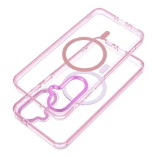Samsung Galaxy A27 púderrózsaszín Frame Clear Hybrid Mag Cover tok