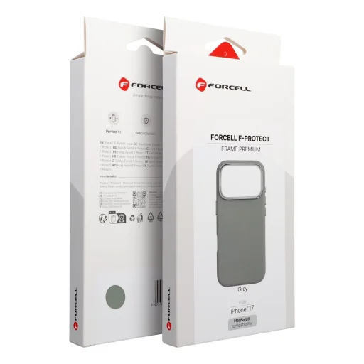 iPhone 17 Forcell F-Protect Frame Premium kompatibilné s MagSafe puzdro sivé - 9