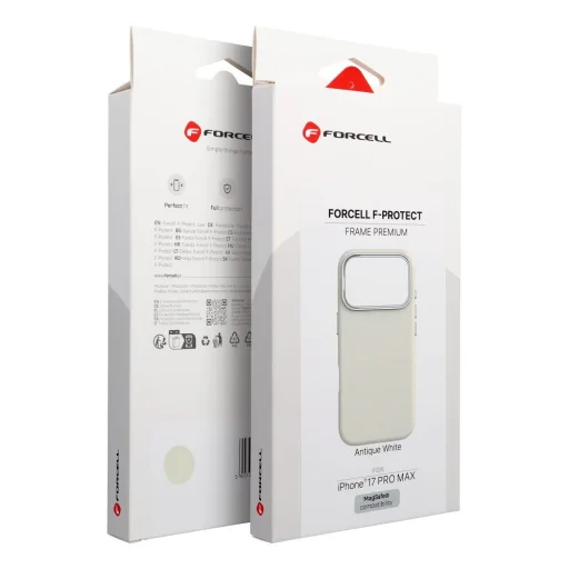 iPhone 17 Pro Max Forcell F-Protect Frame Premium puzdro kompatibilné s MagSafe antická biela - 9