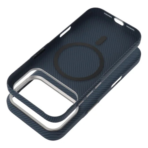 iPhone 17 Air puzdro Kevlar MagSafe kompatibilné modré - 2